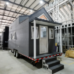 Prefabricated Houses DIY Tiny House on Wheels with Trailer for Airbnb