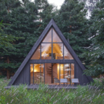 Prefabricated Houses Holiday Cabin a Frame Built with Light Steel Frame
