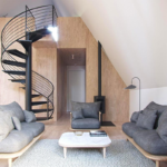 Prefabricated Houses Holiday Cabin a Frame Built with Light Steel Frame