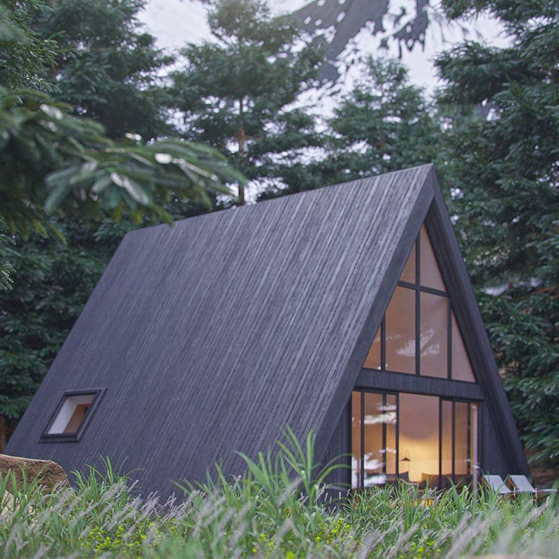 Prefabricated Houses Holiday Cabin a Frame Built with Light Steel Frame Prefabricated Houses Holiday Cabin a Frame Built with Light Steel Frame