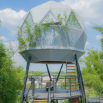 Prefabricated Houses Light Steel Frame Modern Design Dome House for Camping