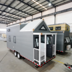 Prefabricated Houses Light Steel Framing Tiny House on Wheels with 3 Bedroom