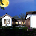 Prefabricated Houses Light Steel Prefab Chinese Style Villa Built with CE/Au Standard