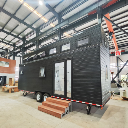 Prefabricated Houses Modular Home Light Steel Tiny Home on Wheels with Trailer