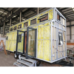 Prefabricated Houses Modular Home Light Steel Tiny Home on Wheels with Trailer