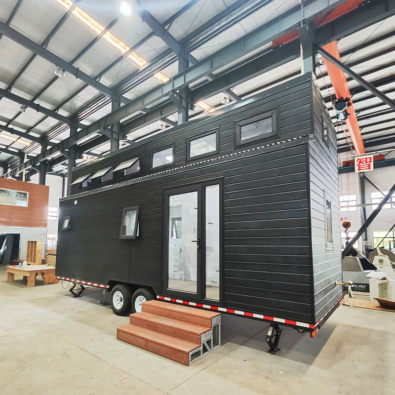 Prefabricated Houses Modular Home Light Steel Tiny Home on Wheels with Trailer Prefabricated Houses Modular Home Light Steel Tiny Home on Wheels with Trailer