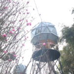 Prefabricated Houses with Light Steel Frame Hotel Resort Garden Geodesic Glamping Dome Tent