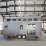 Prefabricated Houses with Light Steel Frame Prefab Tiny House on Wheels