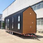 Prefabricated Houses with Light Steel Framed Tiny House on Wheels Australia Standard