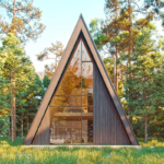 Prefabricated Houses with Light Steel Structure Modular a Frame House Built with Au Standard