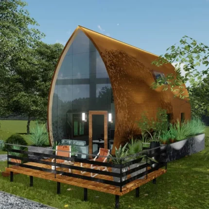 Prefabricated Houses with Steel Structure Prefabricated Hotel Wooden Bungalow Cabin