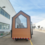 Prefabricated Kit Home Metal Buildings Tiny House on Wheels with Bathroom