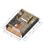 Prefabricated Light Steel Frame House Living for Triavel Hotel Unit