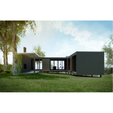 Prefabricated Light Steel Framing 2-Storey Villa House with Big Windows Modular Home