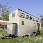 Prefabricated Light Steel Structure Tiny House on Wheels with Trailer for Airbnb