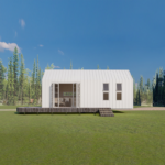 Prefabricated Modular Building House Tiny House on Wheels with Solar Panel
