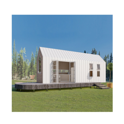 Prefabricated Modular Building House Tiny House on Wheels with Solar Panel