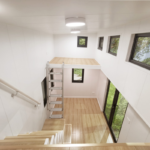 Prefabricated Modular Home with Light Gauge Steel Framed Tiny House on Wheels