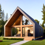 Prefabricated Modular Home with Light Steel Framing Beautiful Wooden House Resort Bunglalow