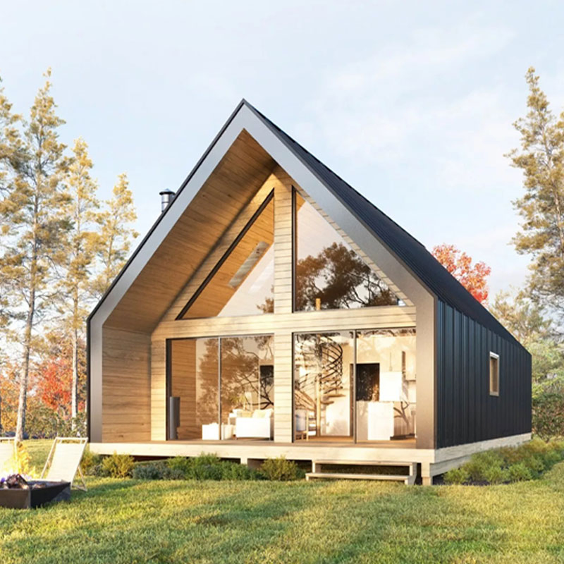 Prefabricated Modular Home with Light Steel Framing Beautiful Wooden House Resort Bunglalow Prefabricated Modular Home with Light Steel Framing Beautiful Wooden House Resort Bunglalow