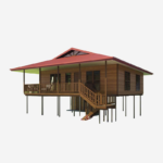 Prefabricated Modular House Light Steel Frame Prefab Wooden Design Bungalow