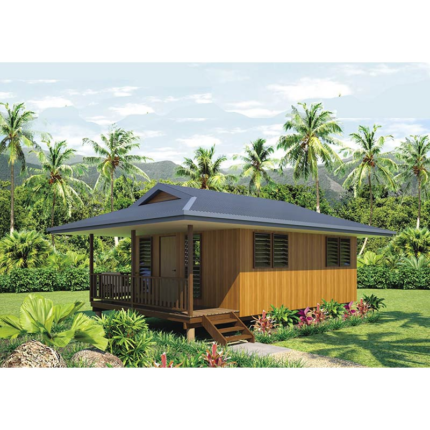 Prefabricated Modular House Light Steel Frame Prefab Wooden Design Bungalow