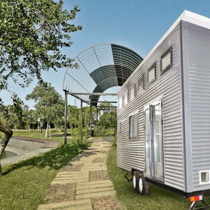 Single Family Homes Mobile Prefabricated Mobile Tiny House Turin on Wheels