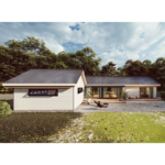 Single Story Light Steel Prefabricated Villa Manufactured by Deepblue Bungalows House