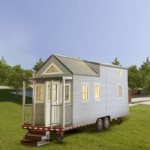 Small House Design Prefabricated Mobile Tinyhouse on Wheels Alanber House for Rent