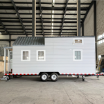 Small House Design Prefabricated Mobile Tinyhouse on Wheels Alanber House for Rent