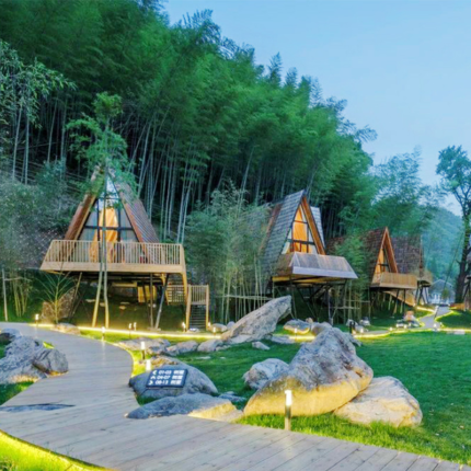 Sustainable Light Gauge Steel a Frame House Prefabricated Wooden Bungalow House