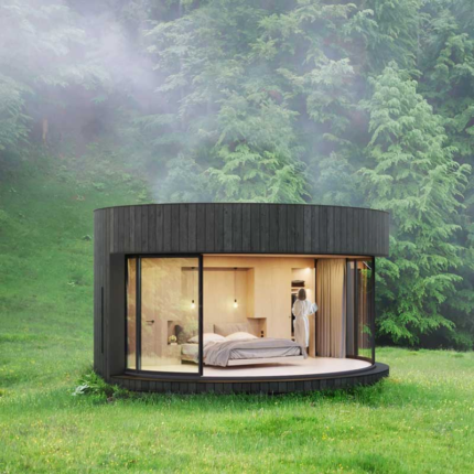 Tiny Homes Cabin House Prefabricated Buildings Steel Building Temporary Holiday Hosue