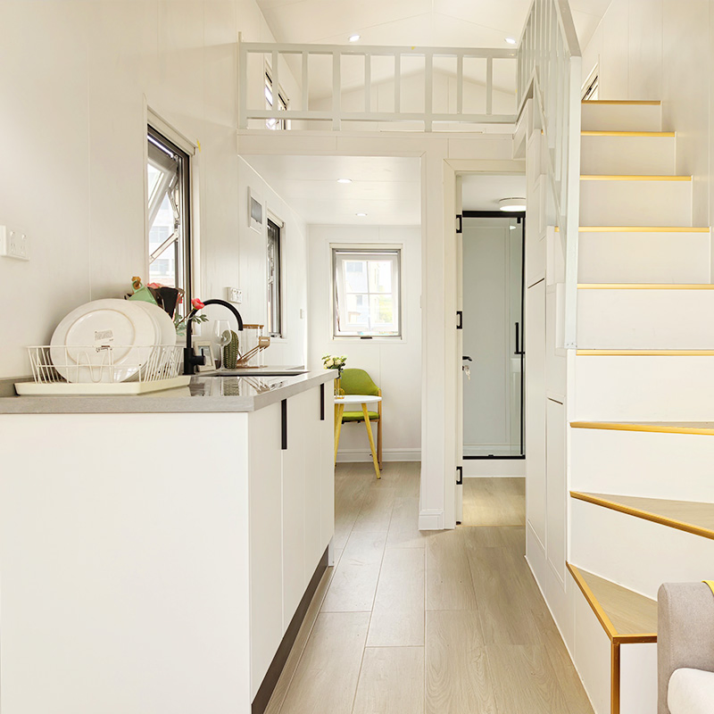 Tiny House Mobile Home Ready to Ship Travel Container Prefab Glamping Trailer Houses