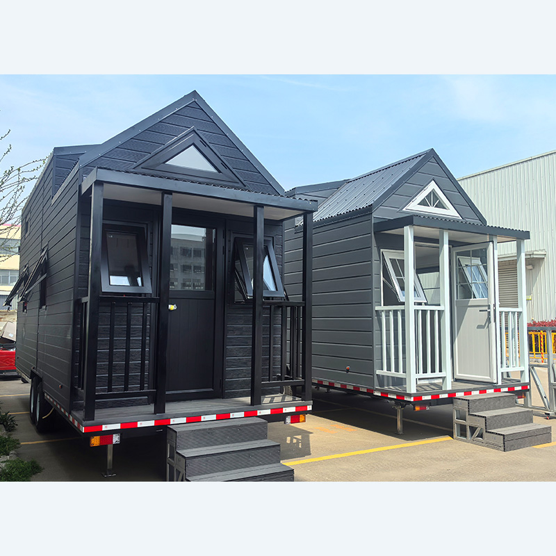 Tiny House Mobile Home Ready to Ship Travel Container Prefab Glamping Trailer Houses