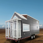 Tiny House Ready to Ship Cabins House Prefabricated Mobile Trailer House on Wheel