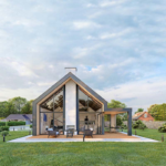 Triangle Shape Wood Made of Small Cabin / Prefab Tiny Home for Camping