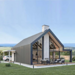 Triangle Shape Wood Made of Small Cabin / Prefab Tiny Home for Camping