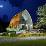 Two Bedroom Prefabricated House Wooden Design Cyclone Resisted Bungalow Homes