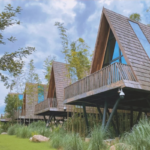 UK Standard Light Gauge Steel Prefabricated Hotel a Frame Triangle House