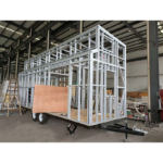 UK Standard Tiny House on Wheels Light Gauge Steel Frame Modular House