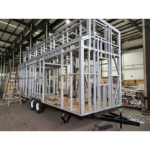 UK Tiny Home on The Wheels Cider Box Prefab Mini Modular Homes Trailer