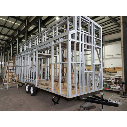 UK Tiny Home on The Wheels Cider Box Prefab Mini Modular Homes Trailer