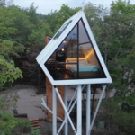 Us Standard Build Modular Hosue Prefabricated Light Steel Frame Structure House Horn Cabin