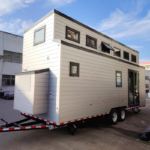 Us Standard Cheap Double Storey Prefab Tiny House on Wheels Cider Box