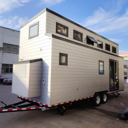 Us Standard Cheap Double Storey Prefab Tiny House on Wheels Cider Box