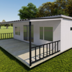 Us Standard Light Steel Frame Container House Prefabricated Foldable House Granny Flayt