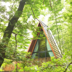 Us Standard Light Steel Prefabricated a Frame Holiday Cabin Customizable Residential Hostel