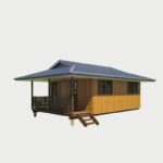 Us Standard Light Steel Prefabricated House Wooden Designed Bungalow Fast Construciton