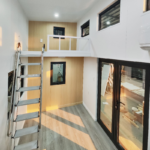 Us Standard Prefabricated House with Light Steel Structure Tiny House on Wheels