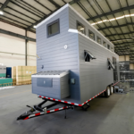 Us Standard Prefabricated House with Light Steel Structure Tiny House on Wheels